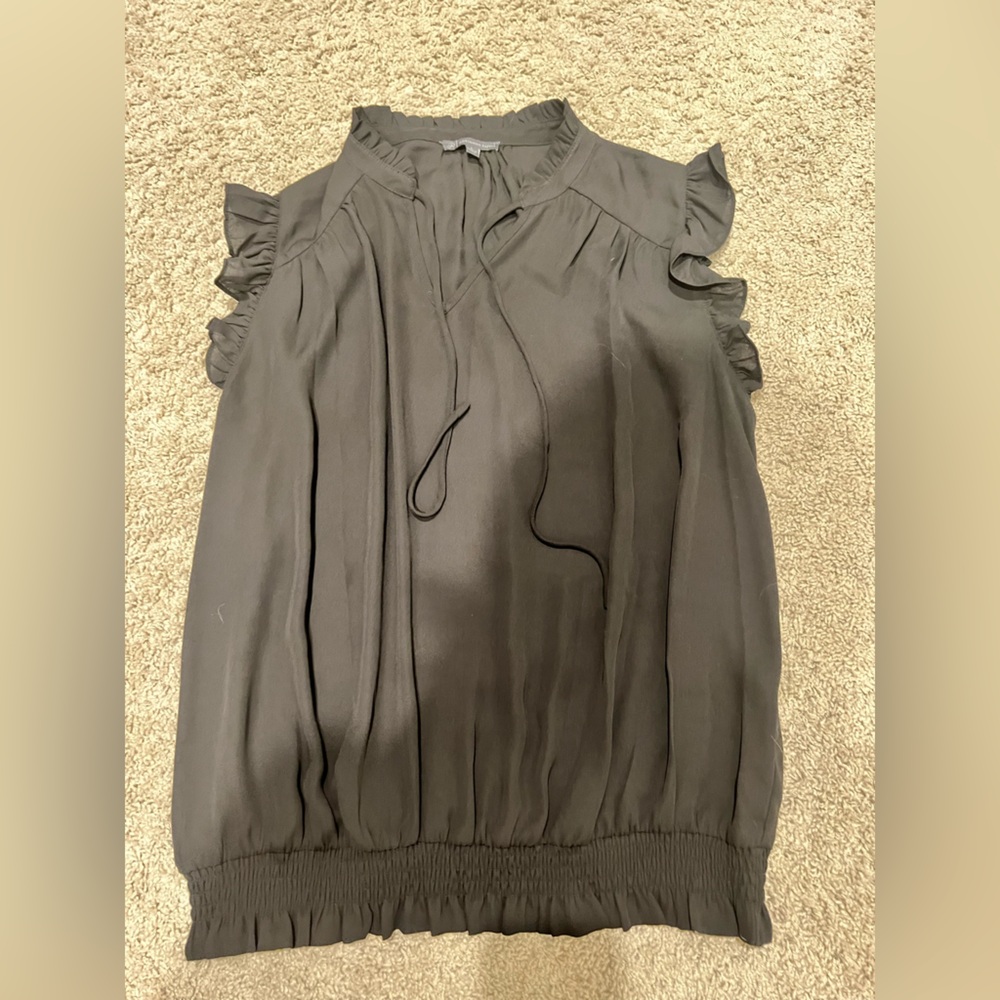 Adrianna Papell black tank with ties